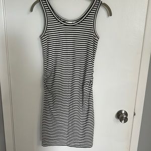 H&M Mama maternity striped midi dress - size small